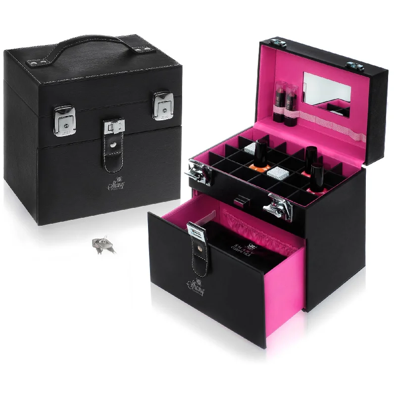 Nail Polish future nails-Color Matters - Nail Accessories Organizer and Makeup Train Case