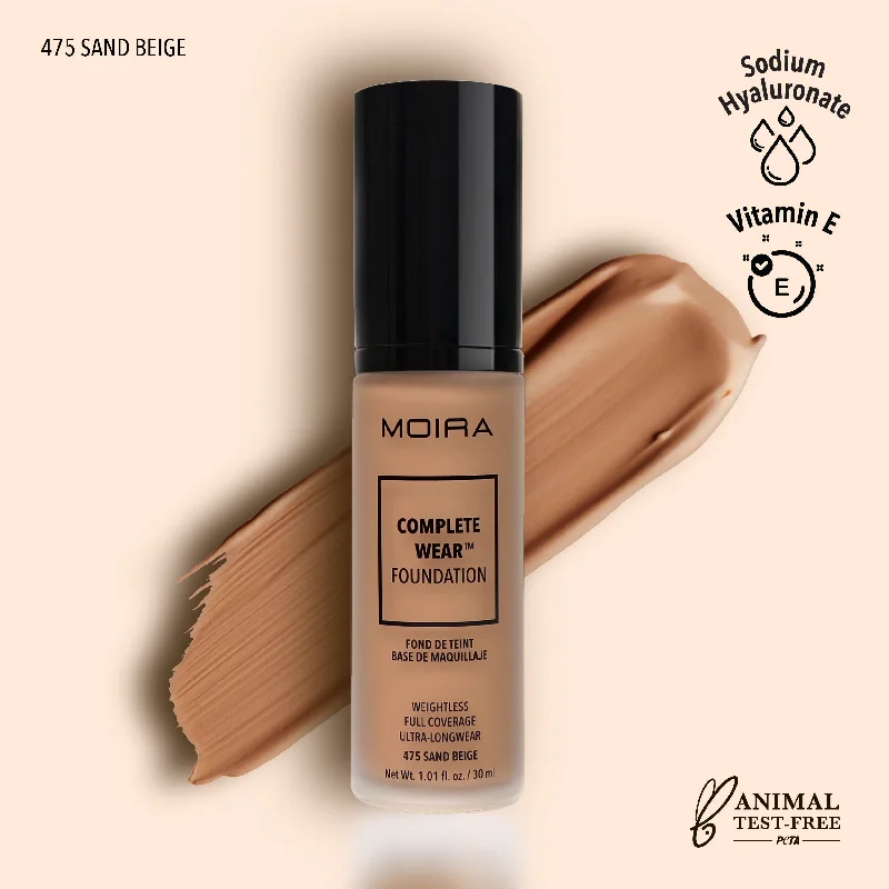 Liquid foundation for warm days-Complete Wear™ Foundation (475, Sand Beige)