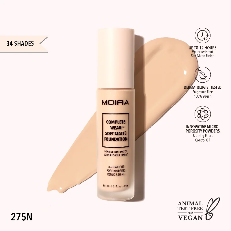 Liquid foundation for dark complexions-Complete Wear™ Soft Matte Foundation (275N)