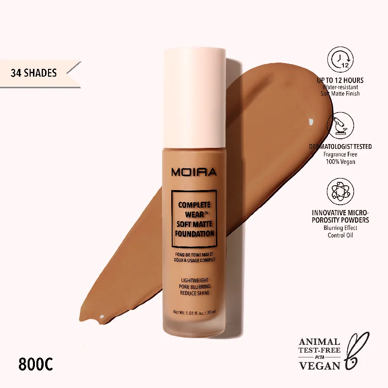 Liquid foundation with pure ingredients-Complete Wear™ Soft Matte Foundation (800C)