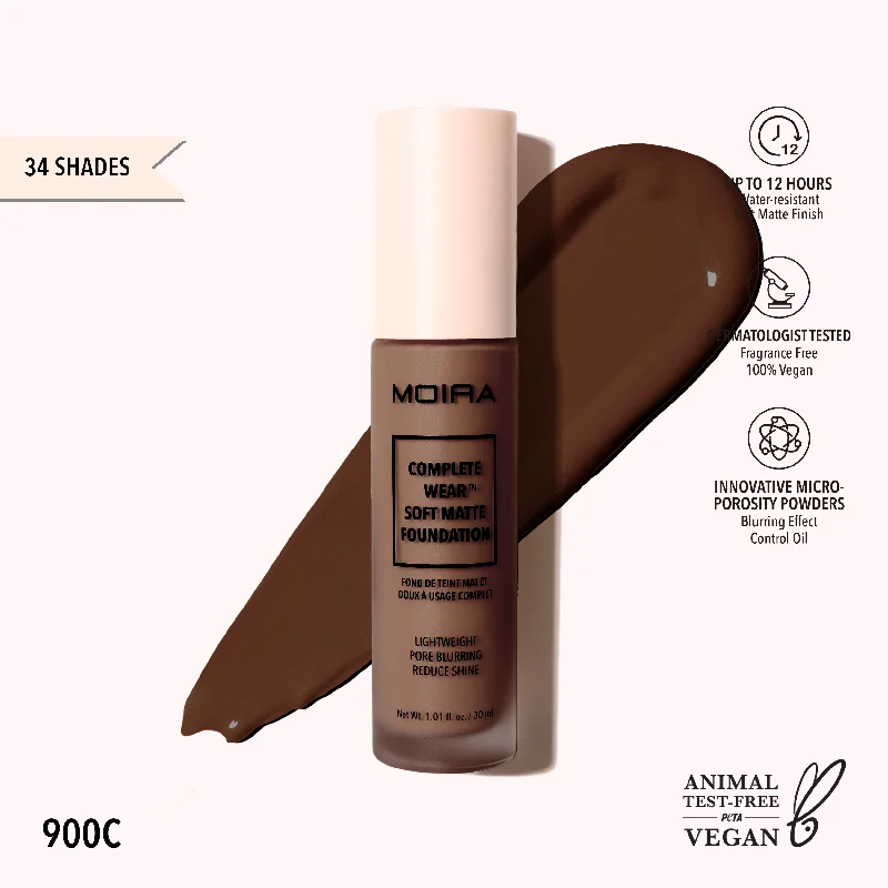 Liquid foundation with satin coverage-Complete Wear™ Soft Matte Foundation (900C)