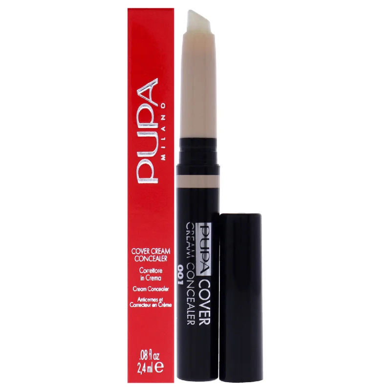 Concealer for daily wear concealing effect-Cover Cream Concealer - 001 Light Beige by Pupa Milano for Women - 0.08 oz Concealer