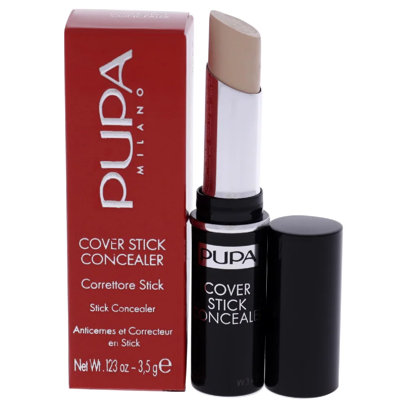 Concealer for smooth skin finish concealing effect-Cover Stick Concealer - 001 Light Beige by Pupa Milano for Women - 0.123 oz Concealer