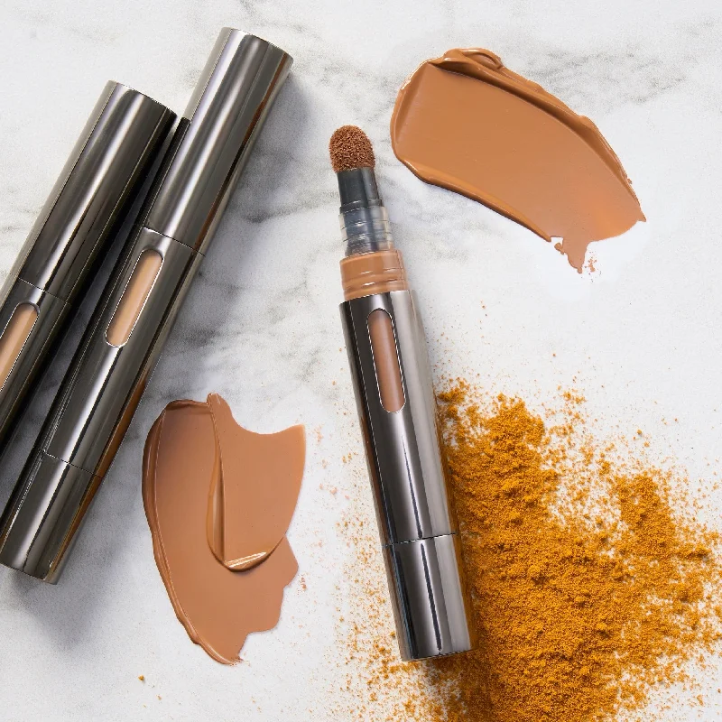 Concealer for dark circle concealing finish-Cushion Complexion Concealer+Corrector+Foundation with Turmeric