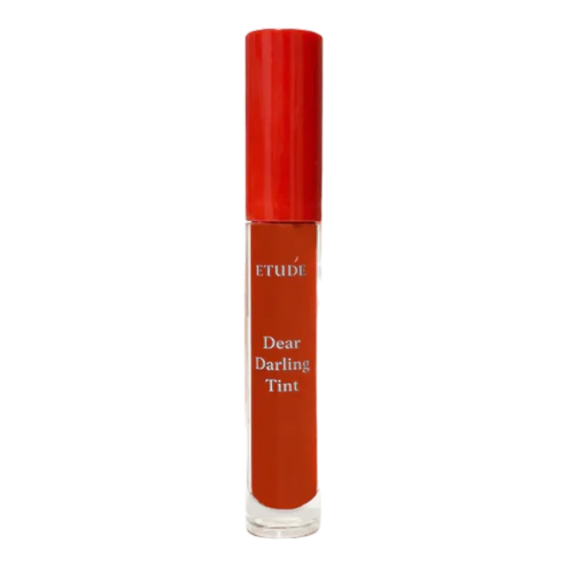 Affordable lipstick with creamy gloss-Dear Darling Water Gel Tint (#OR201 Kumquat Red)