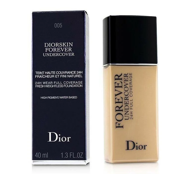 Liquid foundation for elderly texture-Dior skin Forever Undercover Foundation Liquid # 005 Light Ivory 40ml