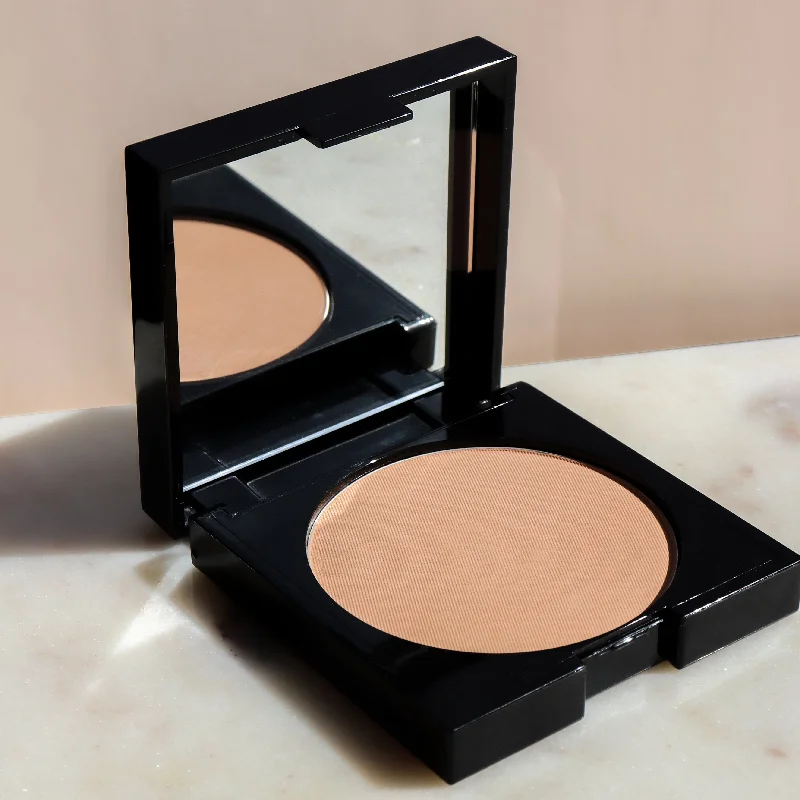 Liquid foundation with sweat-proof coverage-Dual Powder Foundation