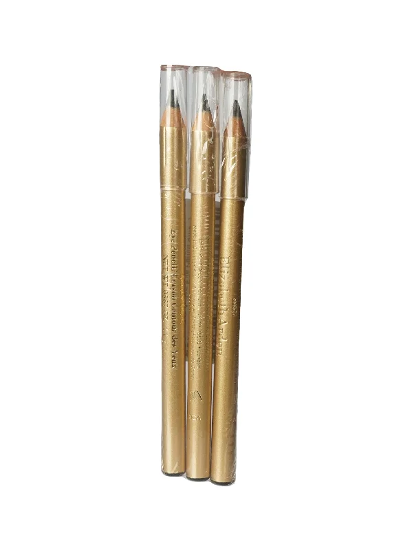 Eyebrow Pencil for beauty storage-Elizabeth Arden Eye Pencil Smokey Black 0.03 OZ Set of 3