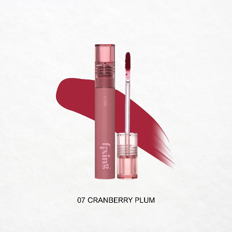 Lipstick with sheer texture-Fixing Tint (07 Cranberry Plum)