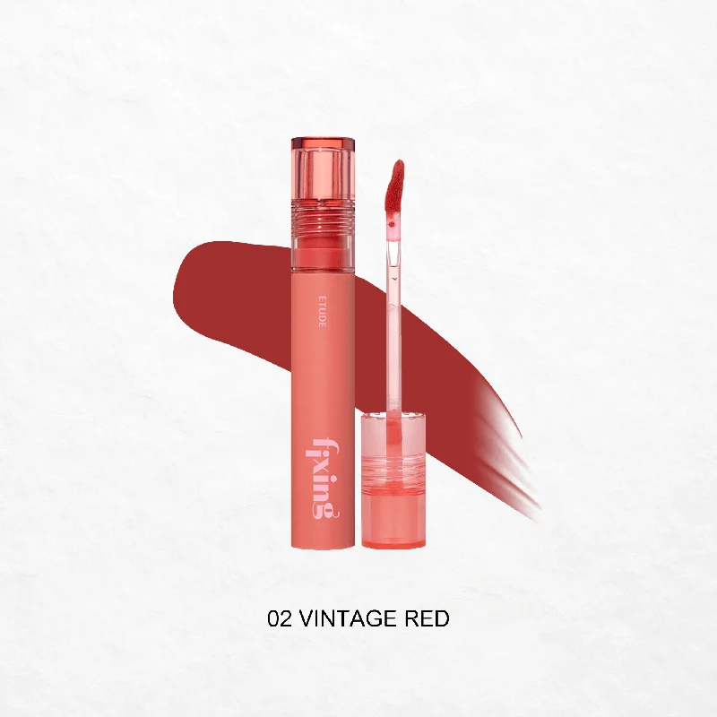 How to choose lipstick for full lips-Fixing Tint (02 Vintage Red)