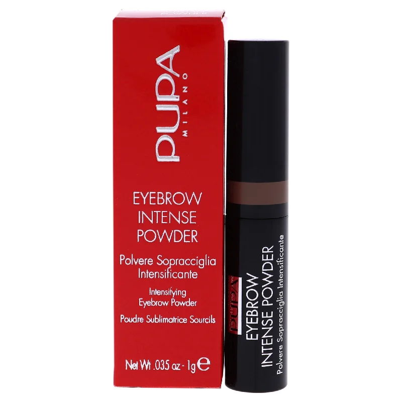 Eyebrow Pencil with vivid tones-Eyebrow Intense Powder - 002 Brown by Pupa Milano for Women - 0.035 oz Eyebrow