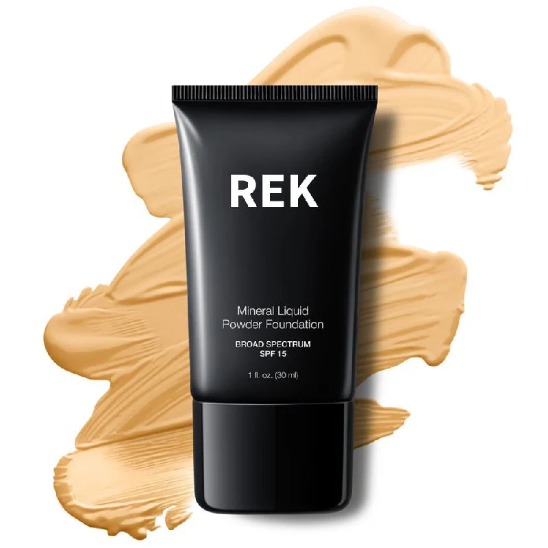 Liquid foundation with nourishing ingredients-Fair | Mineral Liquid Powder Foundation with SPF 15 | REK Cosmetics