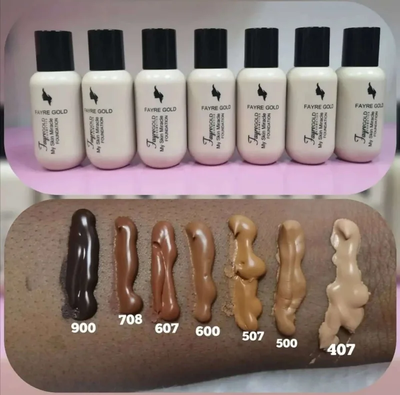 Liquid foundation with plant-based coverage-Fayregold Miracle Foundation