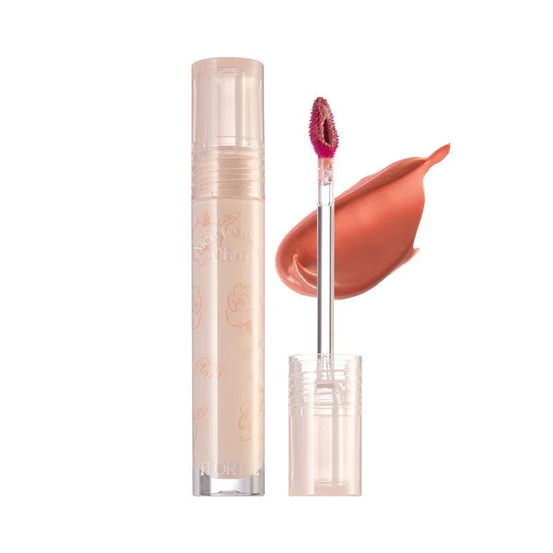 Affordable lipstick with matte-FLORTTE First Kiss Series Glossy Lip Gloss