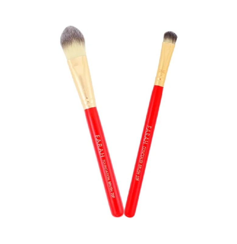 Concealer for dry skin concealing effect-Foundation & Concealer Brush DUO Red Siren