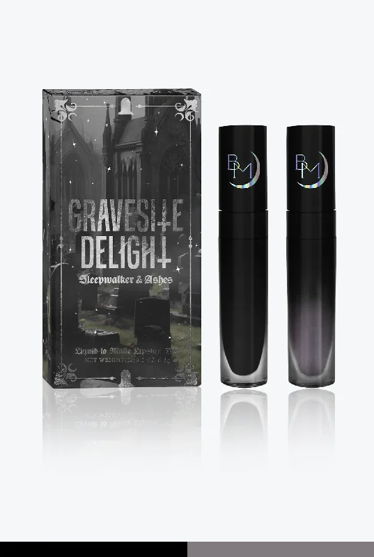 Lightweight lipstick with gloss-GRAVESITE DELIGHT DUO