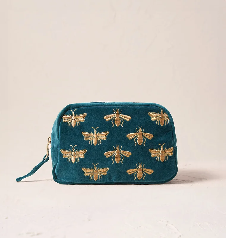 Cosmetic bag eco leather-Honey Bee Makeup Bag