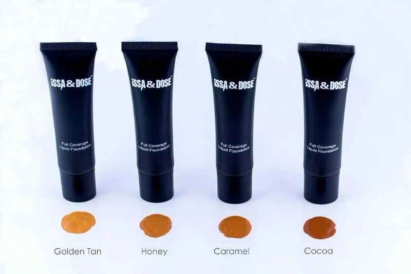 Liquid foundation for warm coverage-Issa and Dose Full Coverage Liquid Foundation