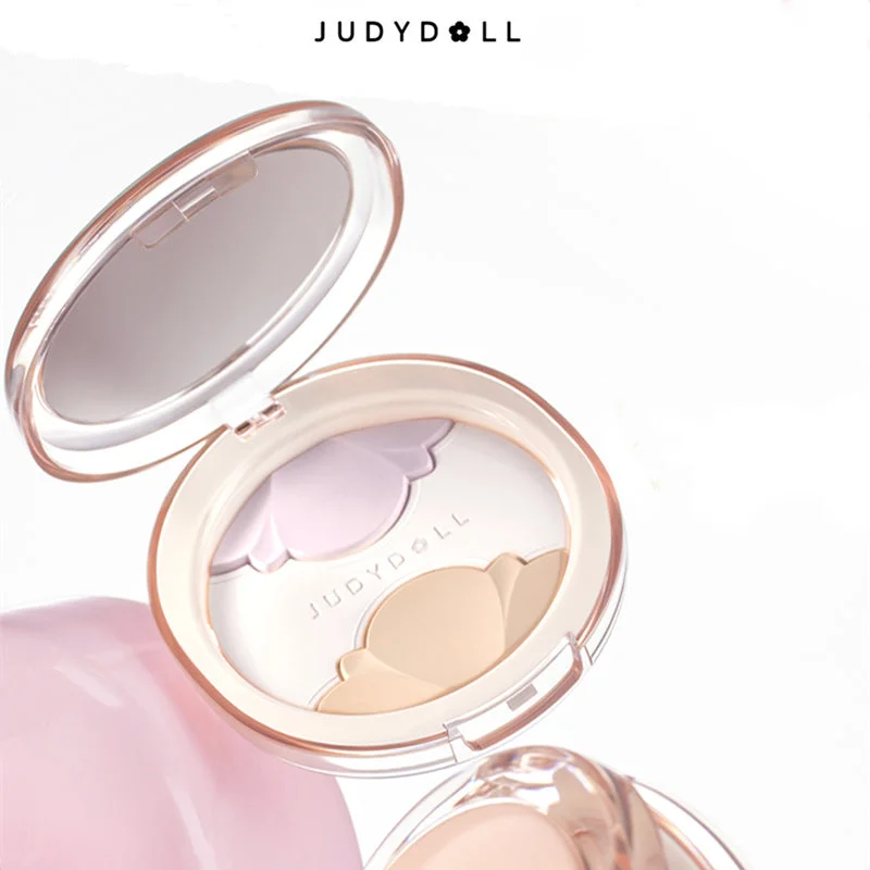 Pressed powder for flower girl-JUDYDOLL Glamorous Glaze Series 3-Color Matte Pressed Powder T3966