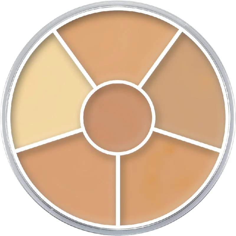 Concealer for professional makeup concealing effect-kryolan concealer circle 6 color n 1