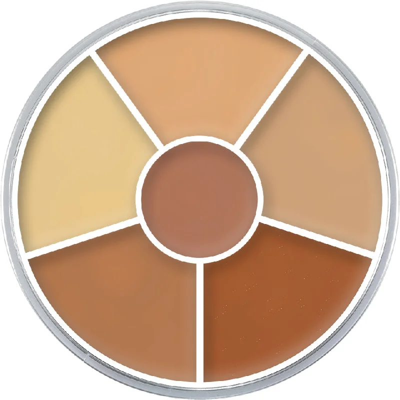 Concealer for evening makeup concealing effect-kryolan concealer circle 6 color n 4