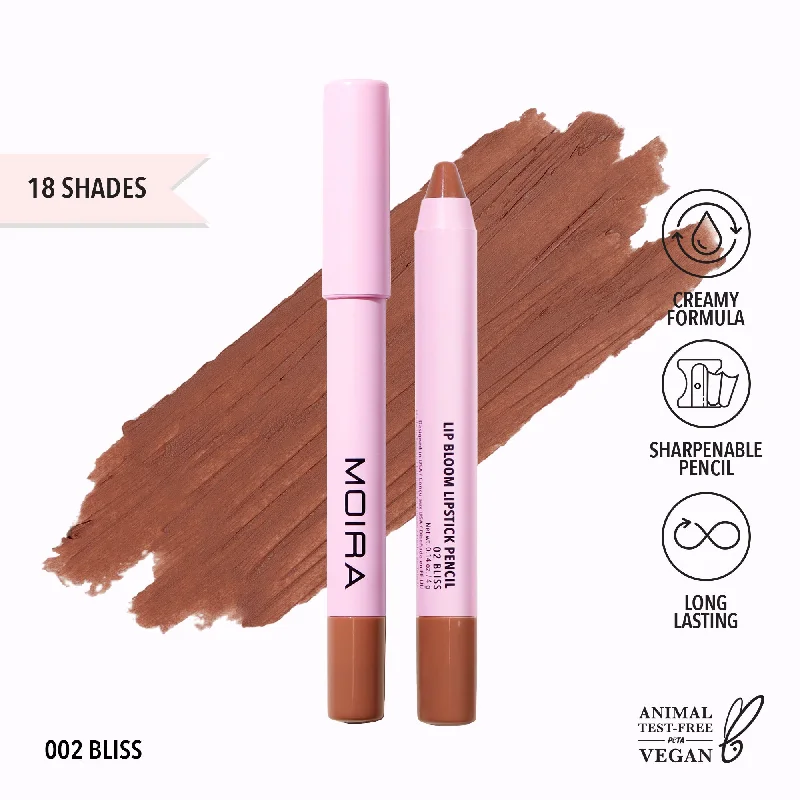 Top lipstick for evening wear-Lip Bloom Lipstick Pencil (002, Bliss)