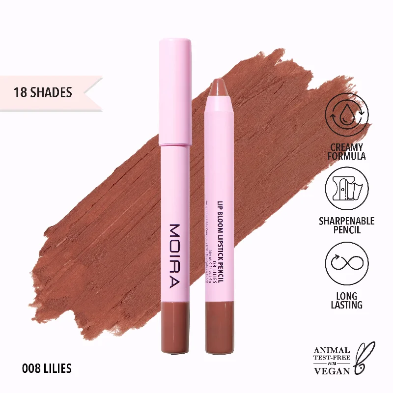 Moisturizing lipstick for dry weather-Lip Bloom Lipstick Pencil (008, Lilies)