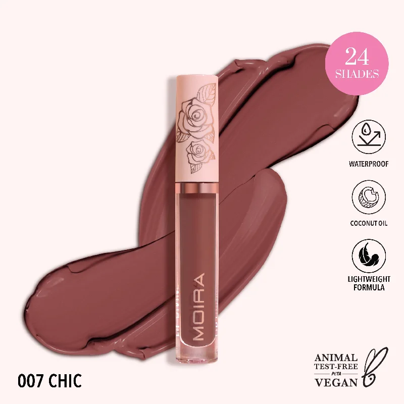 Essential lipstick for office looks-Lip Divine Liquid Lipstick (007, Chic)