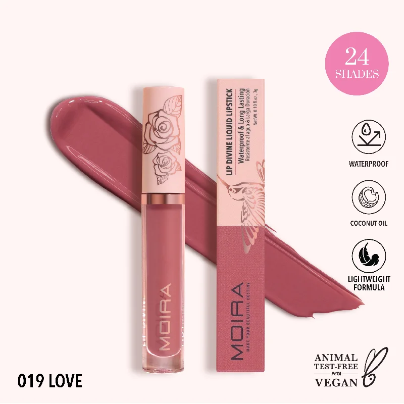 Top lipstick for bold makeup-Lip Divine Liquid Lipstick (019, Love)