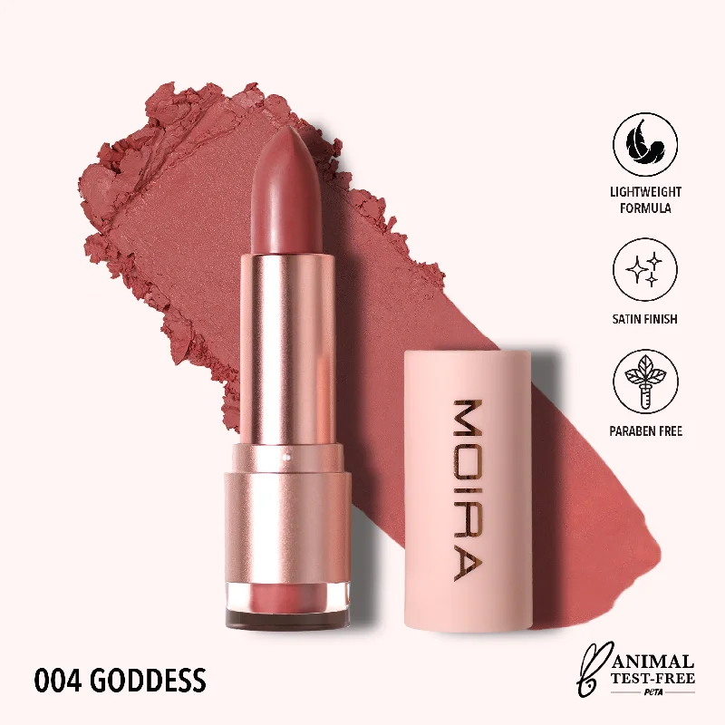 Long-lasting lipstick for daily wear-Lip Goddess Lipstick (004, Goddess)