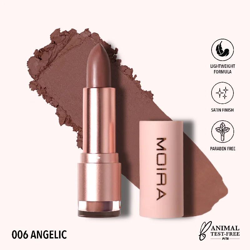 Affordable lipstick with glossy texture-Lip Goddess Lipstick (006, Angelic)