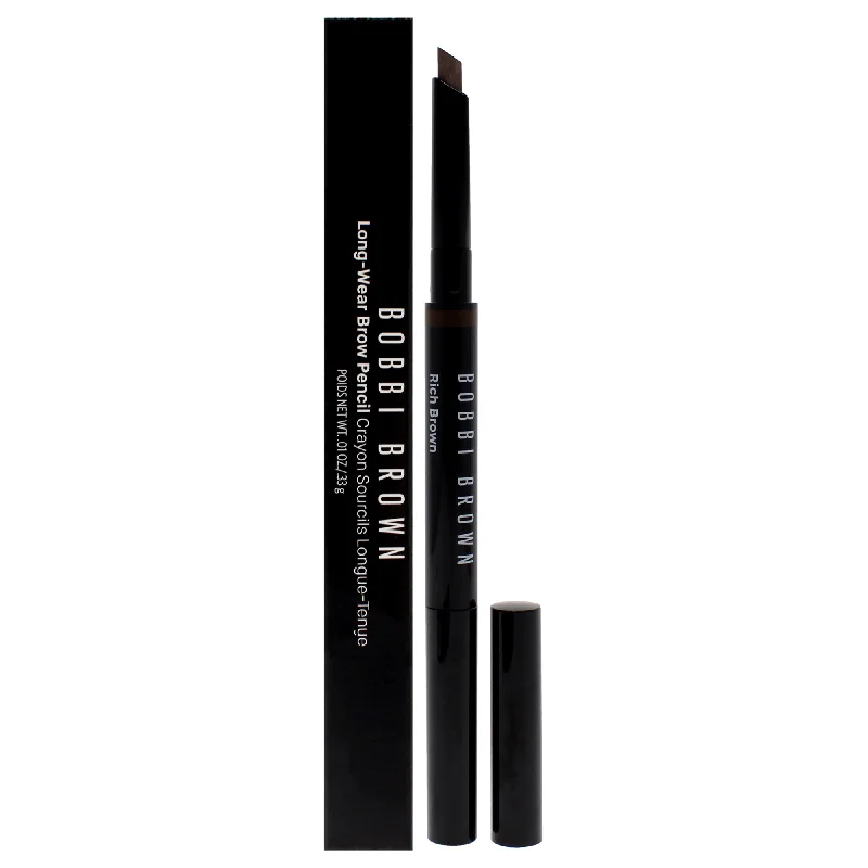 Eyebrow Pencil with rich hues-Long Wear Brow Pencil - 8 Rich Brown by Bobbi Brown for Women - 0.01 oz Eyebrow Pencil