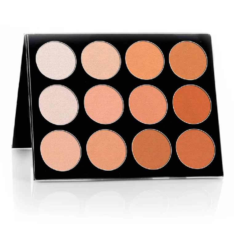 Pressed powder for skin renewal-Mehron Celebre PRO-HD Pressed Powder Contour & Highlight Palette 210-Pal-Ch