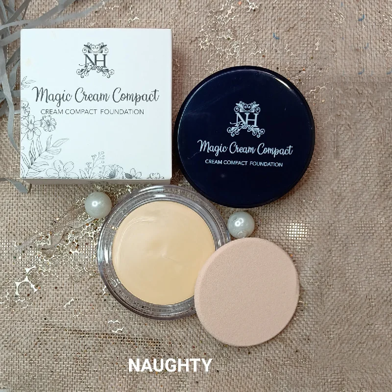 Liquid foundation for pale texture-Nadia Hussain Magic Cream Compact Foundation