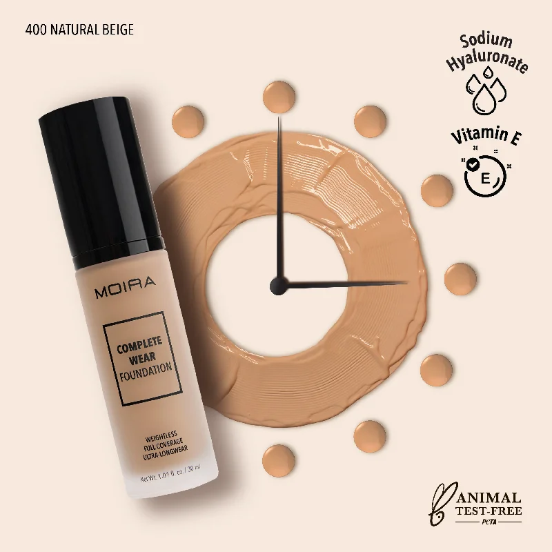 Liquid foundation with breathable finish-Complete Wear™ Foundation (400, Natural Beige)