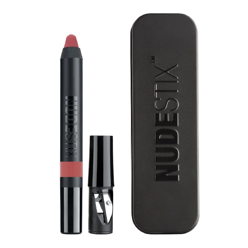 Eyebrow Pencil with extra tips-Nudestix Intense Matte Lip + Cheek Pencil