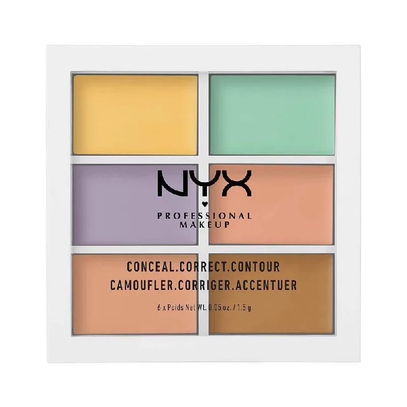 Concealer for acne spot concealing effect-NYX 3C Color Correcting Concealer Palettes