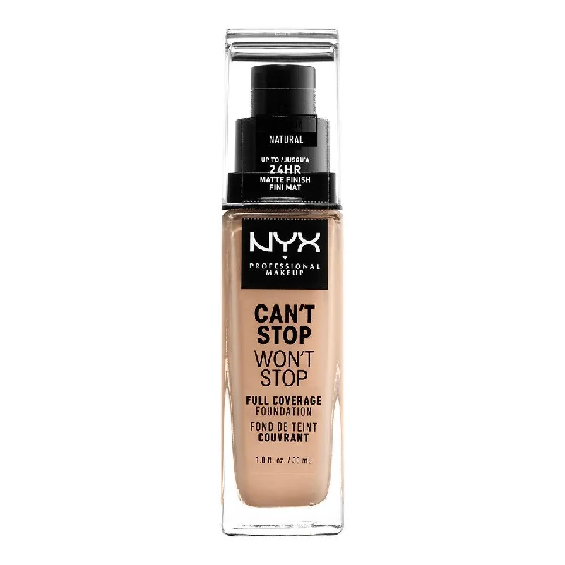 Liquid foundation with all-day texture-NYX Can't Stop Won't Stop Foundation - Natural