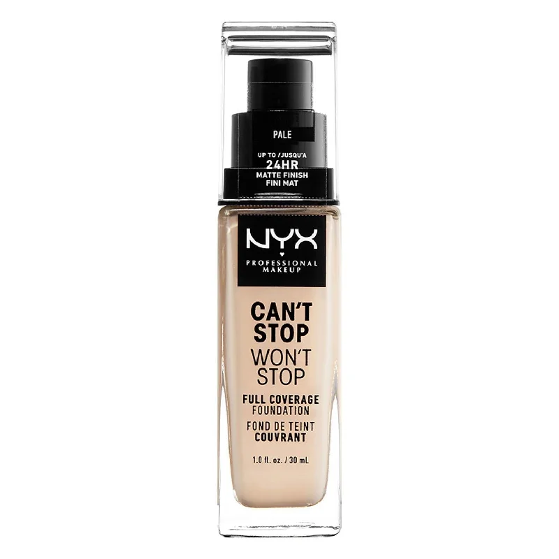 Liquid foundation with perfect texture-NYX Can't Stop Won't Stop Foundation - Pale