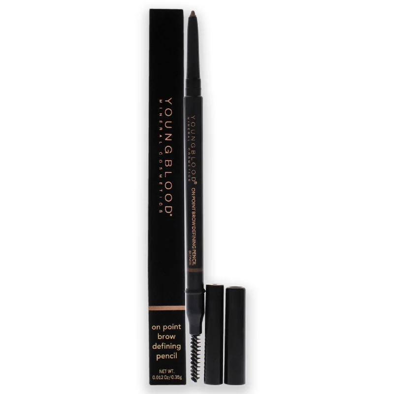 Eyebrow Pencil for light shades-On Point Brow Defining Pencil - Blonde by Youngblood for Women - 0.012 oz Eyebrow Pencil