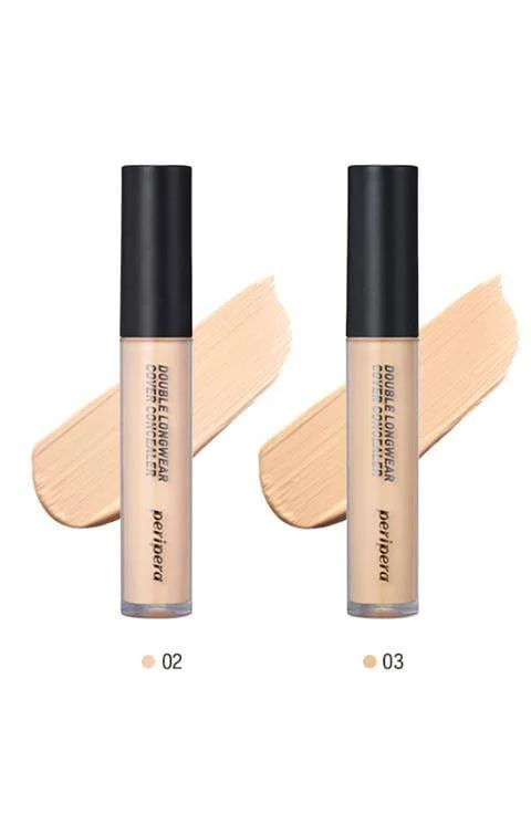 Concealer for radiant coverage effect-[PERIPERA] Double Longwear Cover Concealer #02,#03