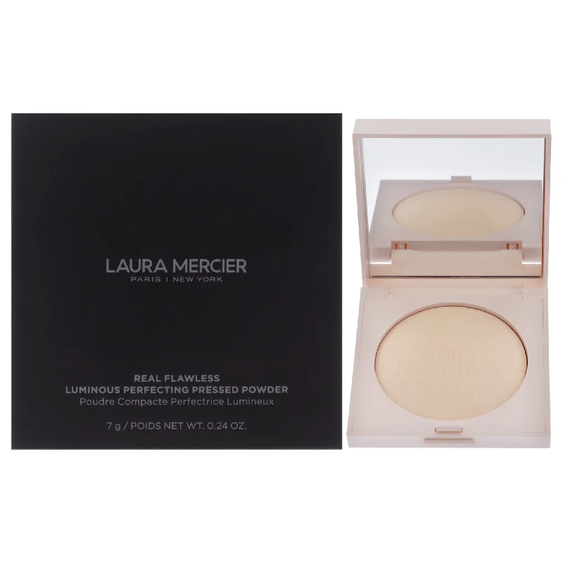 Pressed powder for spot concealing-Real Flawless Luminous Perfecting Pressed Powder - Translucent by Laura Mercier for Women - 0.23 oz Powder