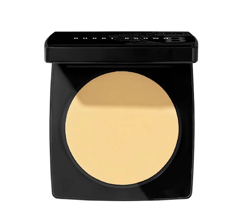 Pressed powder for skin protection-Sheer Finish Pressed Powder In Pale Yellow