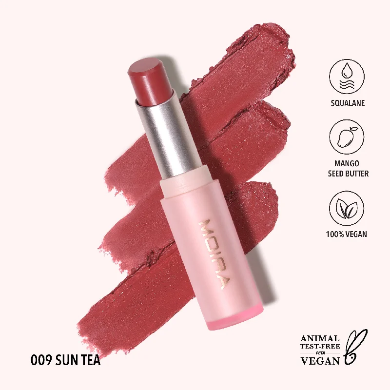 Best lipstick with glossy texture-Signature Lipstick (009, Sun Tea)