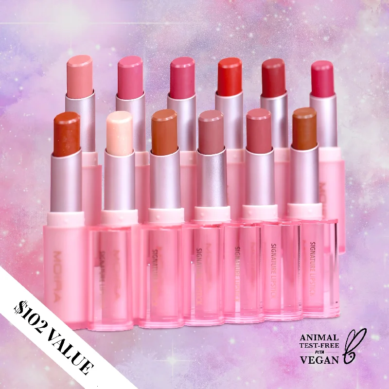 Affordable lipstick with matte finish-Signature Lipstick Bundle (013-024)