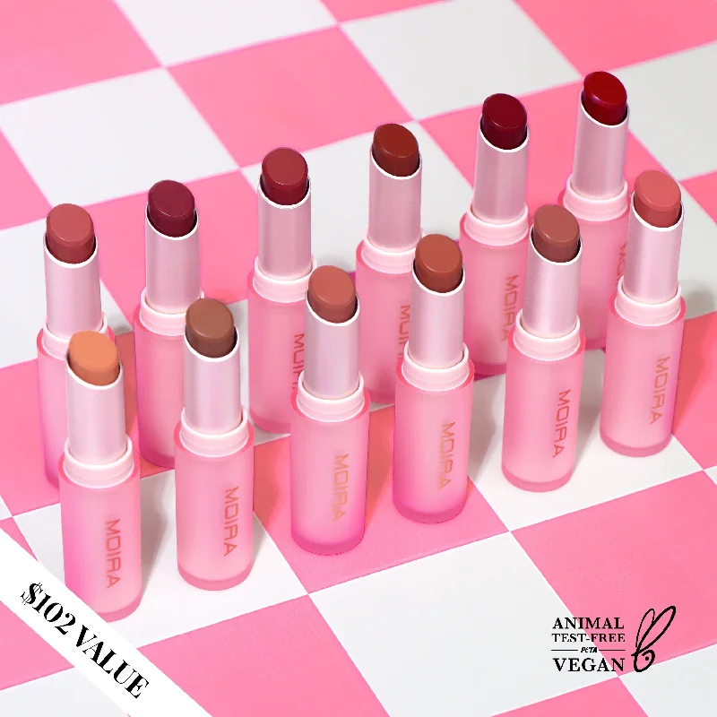 Best lipstick for coral tones-Signature Lipstick Bundle (001-012)