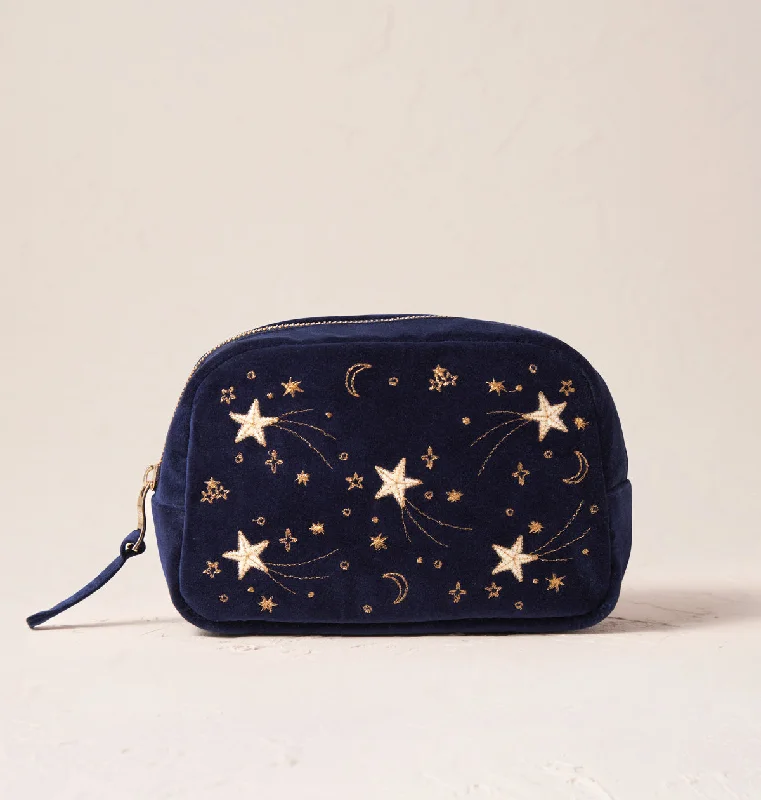 Cosmetic bag for small leather-Starry Sky Makeup Bag