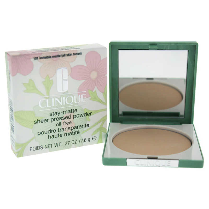 Pressed powder for broad spectrum-Stay-Matte Sheer Pressed Powder - 101 Invisible Matte by Clinique for Women - 0.27 oz Powder