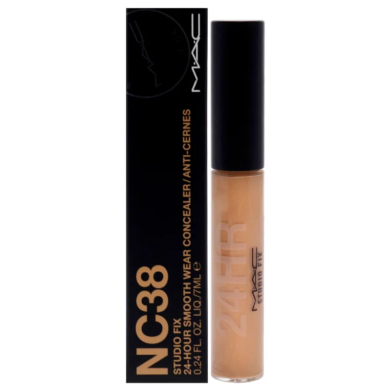 Concealer for medium wear concealing effect-Studio Fix 24-Hour Smooth Wear Concealer - NC38 by MAC for Women - 0.24 oz Concealer