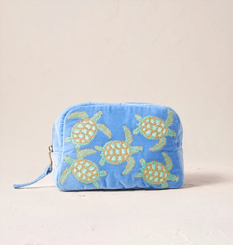 Cosmetic bag compact pouches-Turtle Conservation Makeup Bag